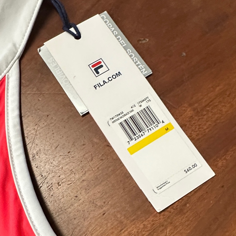 Fila Black and White Athletic Dress with Red Highlights - Picture 15 of 16